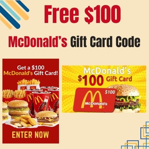 Intact McDonald Gift Card Codes Reliable Unused