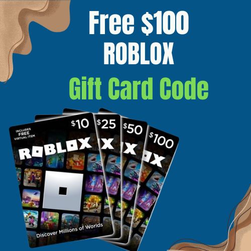 New Roblox Gift Card Code at Once 100% Working